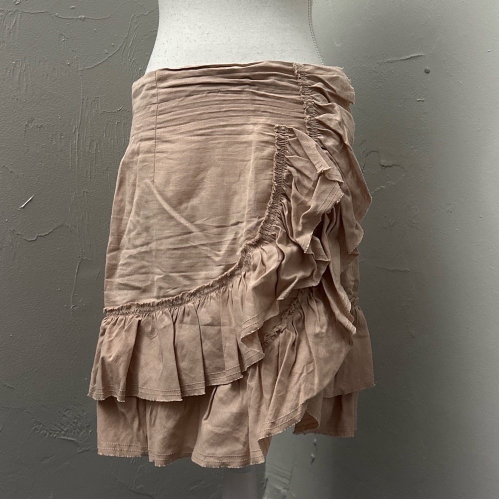 iro paris midi ruffle skirt